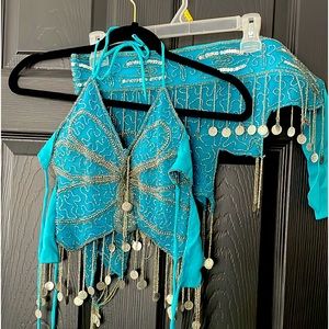Belly dancing bralette and skirt